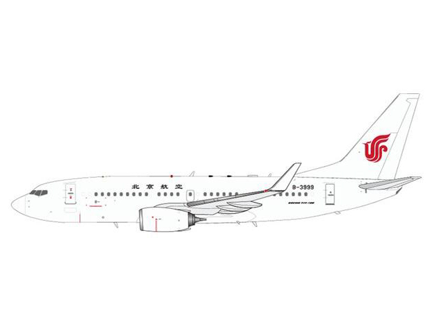 KJ Models 1/200 (ダイキャスト製) 737-700(WL) BBJ 北京首都航空 B-3999