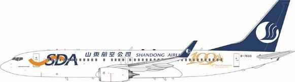 KJ Models 1/200 (ダイキャスト製) 737-800(WL) Shandong Airlines B-7669