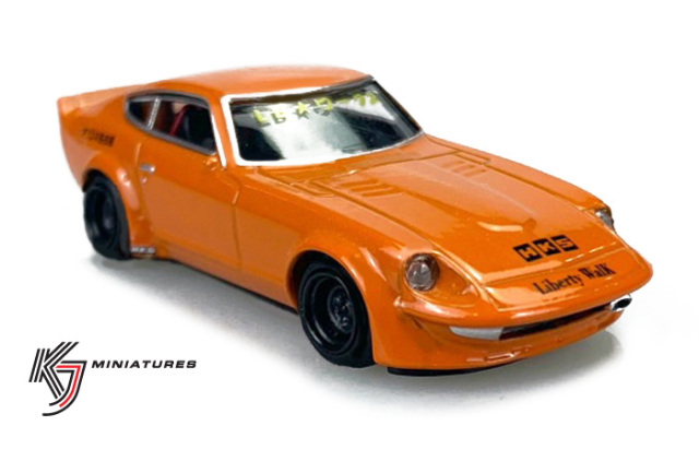 KJ Miniatures 1/64 LBWK FairLady S30 Orange