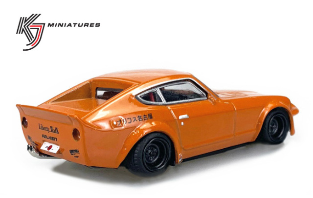 KJ Miniatures 1/64 LBWK FairLady S30 Orange ガリバー