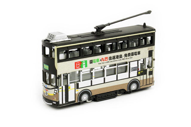 香港 九龍バス 模型 TINY（タイニー） No.97 香港路面電車 KMB(九龍バス) 塗装 ガリバー