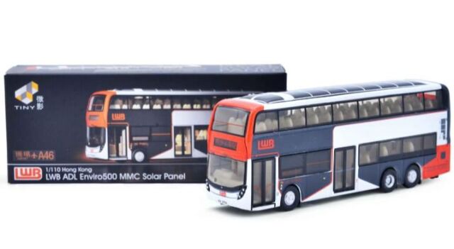 TINY(タイニー )Tiny City (ダイキャスト製) Tiny City LWB ADL エンバイロ500 MMC ソーラーパネルバス (A46)