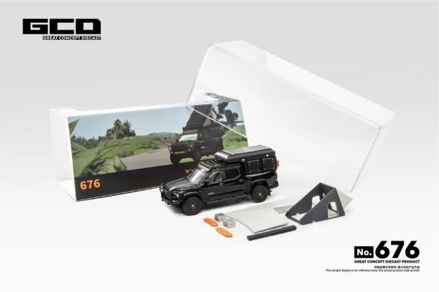 [予約]ゲインコーププロダクツ 1/64 (ダイキャスト製) Toyota Tundra TRD PRO (レトロフィットバージョン) ／アクセサリー付 ブラック