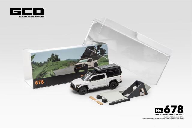 [予約]ゲインコーププロダクツ 1/64 (ダイキャスト製) Toyota Tundra TRD PRO (レトロフィットバージョン) ／ アクセサリー付 ホワイト