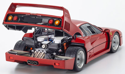 京商オリジナル 1/18 (ダイキャスト製) フェラーリ F40 ライトウェイト