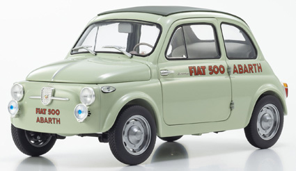 [予約]京商オリジナル 1/18 (ダイキャスト製) フィアット ヌォーバ 500 エラボラツィオーネ アバルト レコード(グリーンクリア)