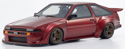 [予約]京商オリジナル samurai シリーズ 1/18 (レジン製) トヨタ スプリンター トレノ AE86 Khyzyl Saleem (レッド)
