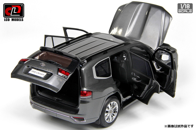 模型 LCDモデル 1/64 トヨタ ランドクルーザー LC300-ZX グレイ