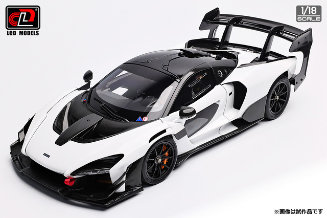[予約]LCD MODELS 1/18 (ダイキャスト製) マクラーレン Senna GTR レッド & ホワイト