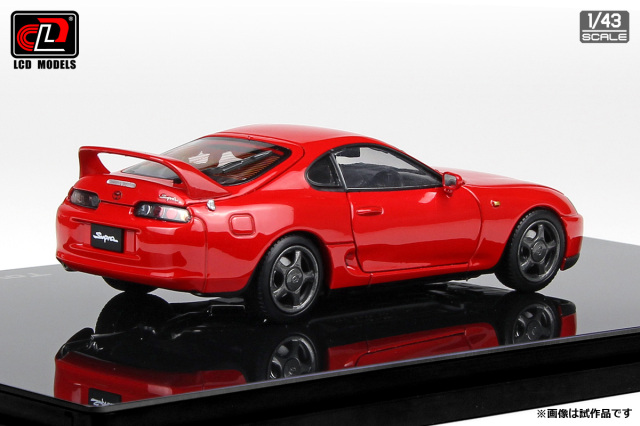 LCD MODELS 1/43 (ダイキャスト製) トヨタ スープラ A80 レッド