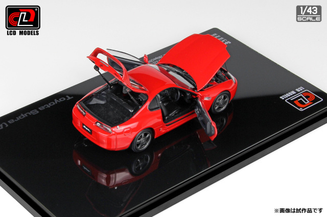 LCD MODELS 1/43 (ダイキャスト製) トヨタ スープラ A80 レッド
