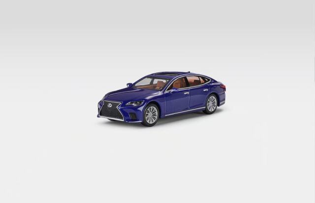 [予約]MASSDI(マスディ) 1/64 (ダイキャスト製) レクサス LS500h 2023 ジュエルブルー