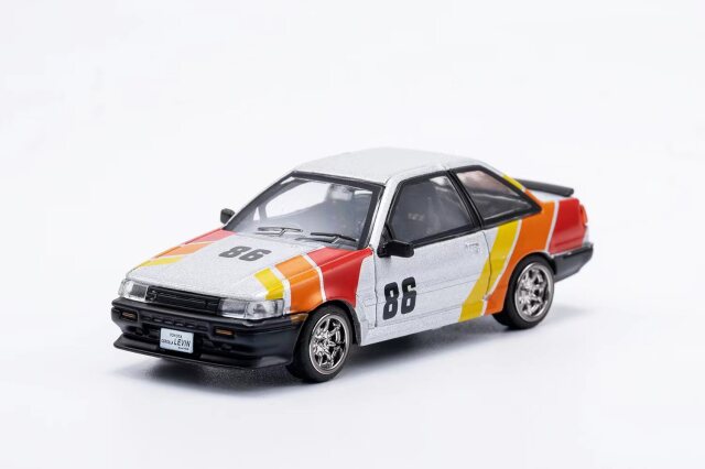 ダイキャストチーム 1/64 トヨタ カローラ LEVIN (RHD) TRDデコ