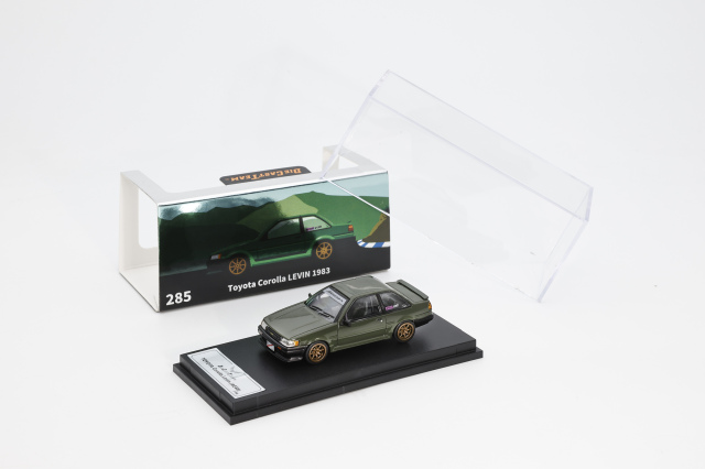 [予約]ダイキャストチーム 1/64 (ダイキャスト製) Toyota Corolla LEVIN (RHD) ダークグリーン