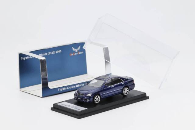 [予約]ダイキャストチーム 1/64 (ダイキャスト製) Toyota Crown Athlete(S180) 2005 (RHD) ブルー