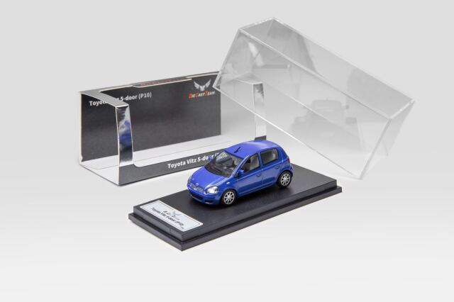 [予約]ダイキャストチーム 1/64 (ダイキャスト製) Toyota Vitz 5-ドア (P10) (LHD) ブルー