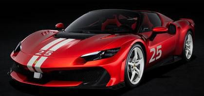 [予約]LOOKSMART(ルックスマート) 1/12 (レジン製) Ferrari 296 Speciale A - Rosso Magma with white livery