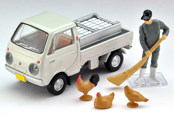 トミカリミテッドヴィンテージ 1/64 マツダ ポーターキャブ 三方開（白）フィギュア付
