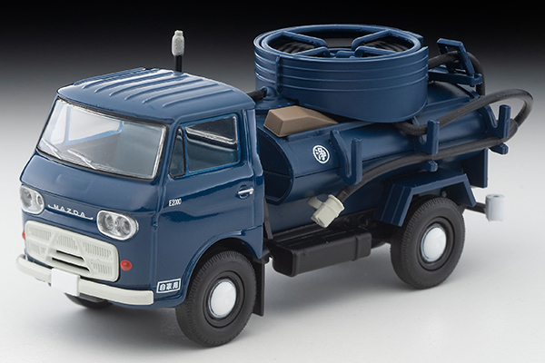 トミカリミテッドヴィンテージ 1/64 (ダイキャスト製) マツダ E2000 バキュームカー（紺）