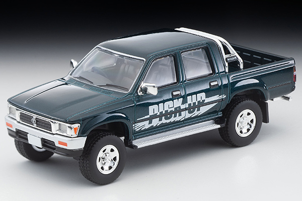 トミカリミテッドヴィンテージネオ 1/64 トヨタ ハイラックス4WD ダブルキャブ SSR-X オプション装着車（緑）95年式
