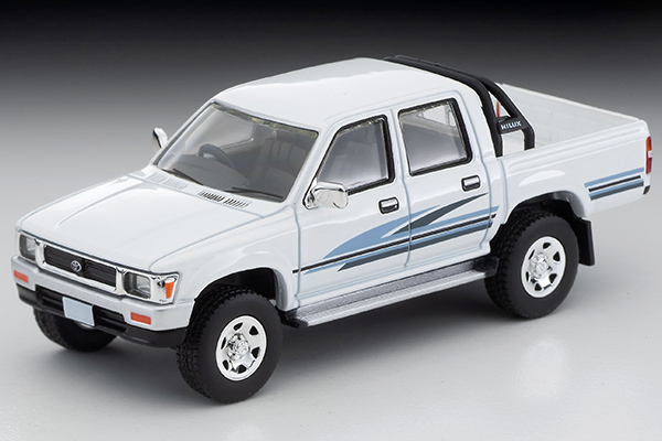 トミカリミテッドヴィンテージネオ 1/64 トヨタ ハイラックス4WDピックアップ ダブルキャブ SSR（白）91年式