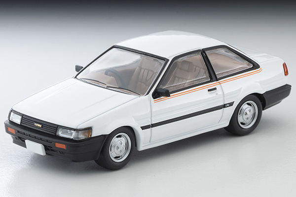 トミカリミテッドヴィンテージネオ 1/64 (ダイキャスト製) トヨタ カローラレビン 2ドア ライム（白）83年式
