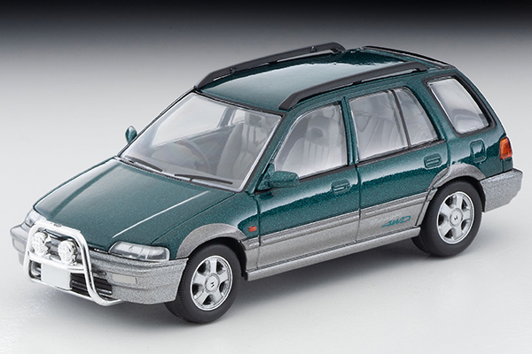 トミカリミテッドヴィンテージネオ 1/64 ホンダ シビック シャトル ビーグル（緑／グレー）94年式