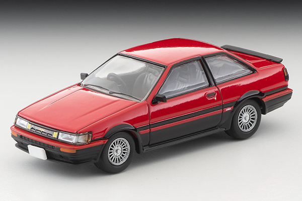 トミカリミテッドヴィンテージネオ 1/64 トヨタ カローラレビン 2ドア GT-APEX 85年式（赤／黒）