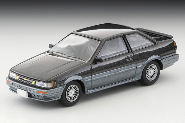 トミカリミテッドヴィンテージネオ 1/64 トヨタ カローラレビン 2ドア GT-APEX 85年式（黒／グレー）