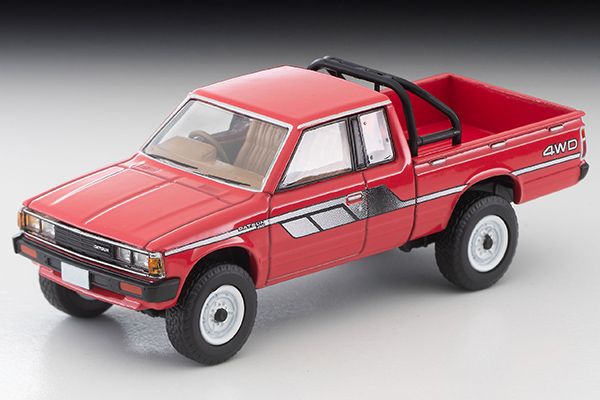 トミカリミテッドヴィンテージネオ 1/64 (ダイキャスト製) ダットサン トラック 4WD キングキャブ AD（赤）