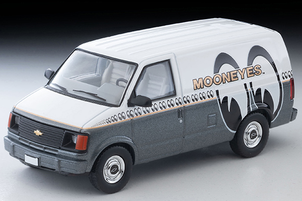 [予約]トミカリミテッドヴィンテージネオ 1/64 (ダイキャスト製) シボレー アストロ バン（MOONEYES）白／グレー
