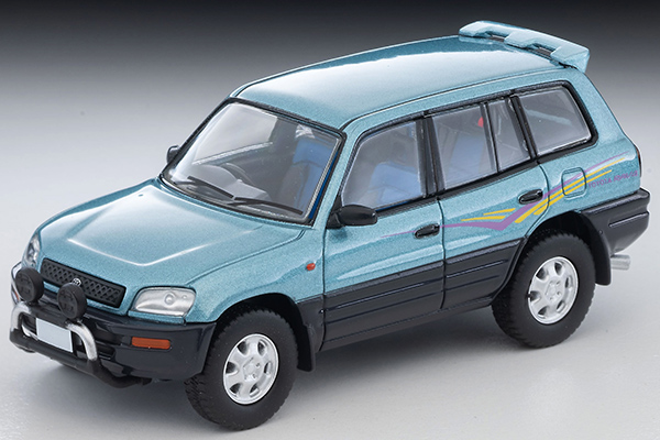 [予約]トミカリミテッドヴィンテージネオ 1/64 (ダイキャスト製) トヨタ RAV4L V（水色／グレー）95年式