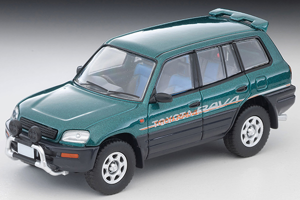 [予約]トミカリミテッドヴィンテージネオ 1/64 (ダイキャスト製) トヨタ RAV4J V（緑／グレー）95年式