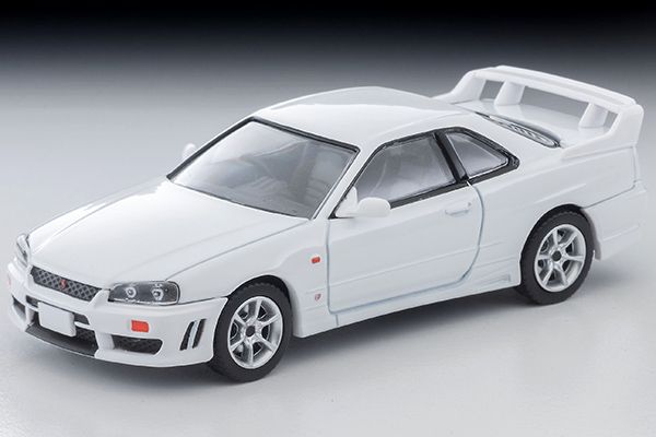 [予約]トミカリミテッドヴィンテージネオ 1/64 (ダイキャスト製) 日産 スカイライン 2ドアスポーツクーペ 25GT TURBO オプションパーツ付（白）1998年式