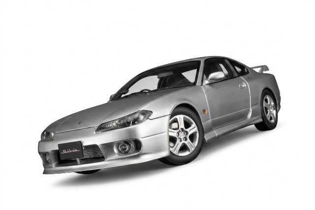 [予約]MOTORHELIX(モーターへリックス) 1/18 (ダイキャスト製) Nissan Silvia (S15) Spec-R Aero 1999 Sparkling Silver
