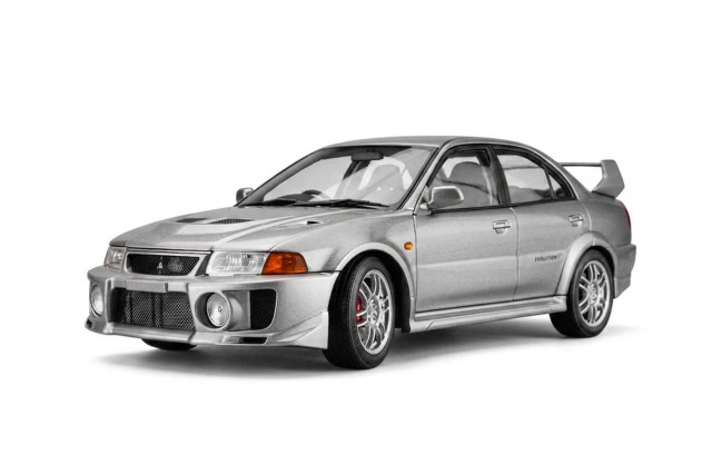 [予約]MOTORHELIX(モーターへリックス) 1/18 (ダイキャスト製) 三菱 Lancer Evolution V GSR Satellite Silver