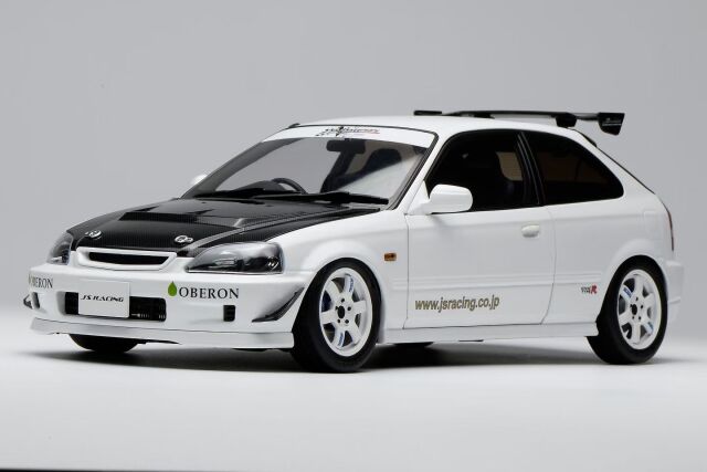 [予約]MOTORHELIX(モーターへリックス) 1/18 (ダイキャスト製) ホンダ Civic Type R (EK9) J's Racing Livery