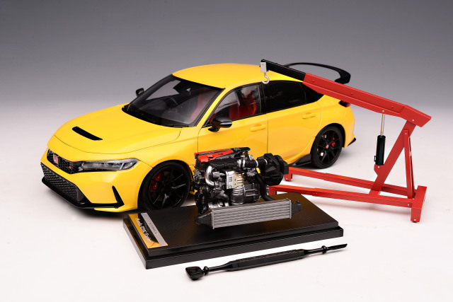 [予約]MOTORHELIX(モーターへリックス) 1/18 (ダイキャスト製) ホンダ シビック タイプR FL5  Sunlight Yellow