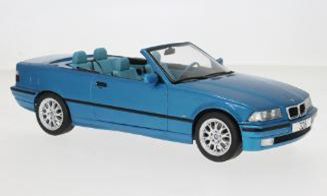 [予約]モデルカーグループ 1/18 (ダイキャスト製) BMW 3シリーズ (E36) カブリオレ 1996 ターコイズ