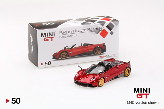 MINI GT 1/64 パガーニ ウアイラ ロードスター ロッソモンツァ (右 