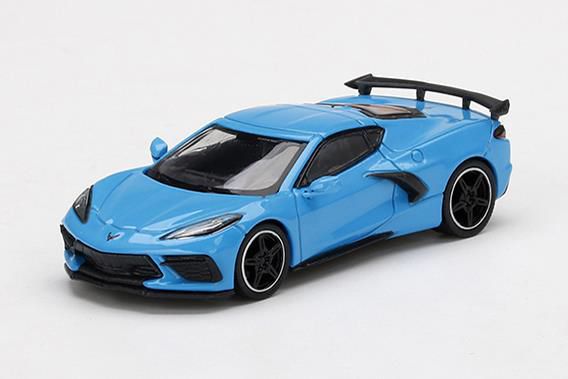 MINI GT 1/64 シボレー コルベット スティングレイ 2020 ラピッドブルー(左ハンドル)