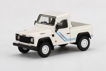 MINI GT 1/64 ランドローバー ディフェンダー 90 ピックアップ ホワイト(右ハンドル)