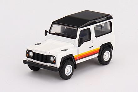 MINI GT 1/64 ランドローバー ディフェンダー 90 ワゴン ホワイト(右ハンドル)