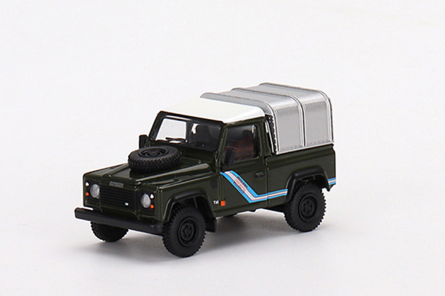 MINI GT 1/64 ランドローバー ディフェンダー 90 ピックアップブロンズグリーン(右ハンドル)