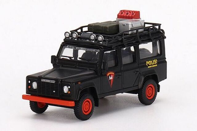 【お1人様2個まで】MINI GT 1/64 ランドローバー ディフェンダー 110 インドネシア国家警察機動旅団(右ハンドル) ※インドネシア限定
