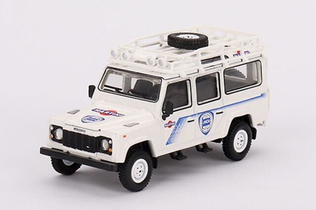 MINI GT 1/64 ランドローバー ディフェンダー 110 サファリラリー マルティーニレーシング サポートビークル（左ハンドル）