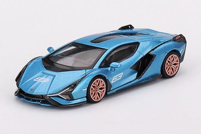 MINI GT 1/64 ランボルギーニ シアン FKP 37 Blu Aegir(左ハンドル)