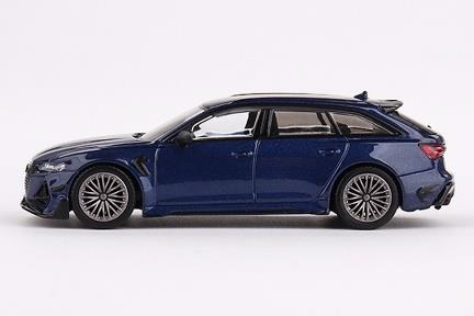 MINI GT 1/64 アウディ ABT RS6-R ナバーラブルーメタリック (左