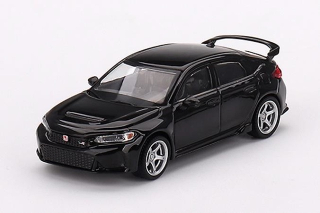 MINI GT 1/64 Honda シビック Type R 2023 クリスタルブラック・パール W/ Advan GT Wheel(左ハンドル）