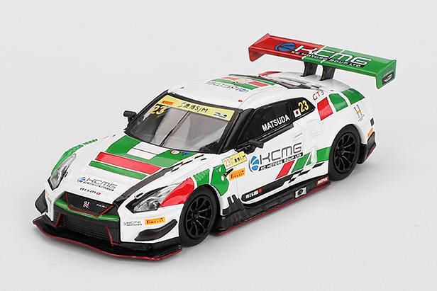 MINI GT 1/64 (ダイキャスト製) Nissan GT-R Nismo GT3 FIA GT ワールドカップ マカオ 2018 #23 KCMG (左ハンドル)